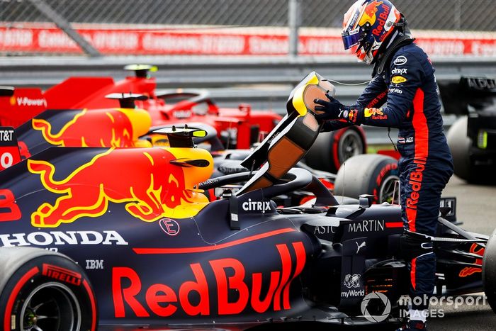 Max Verstappen, Red Bull Racing en Parc Ferme