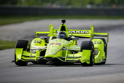 Brad Keselowski Equipo Penske, maneja IndyCar de Simon Pagenaud