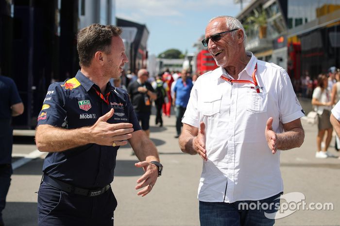 Christian Horner, Team Principal Red Bull Racing et Dietrich Mateschitz, président et fondateur de R