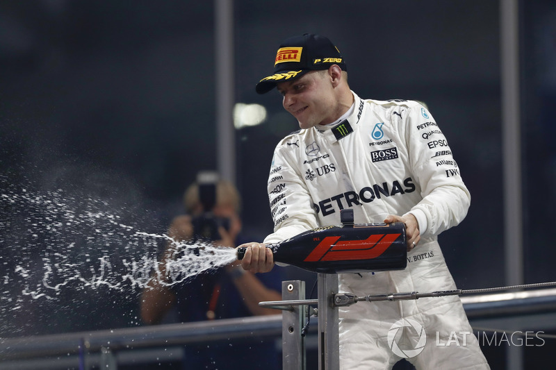 Podium: Race winner Valtteri Bottas, Mercedes AMG F1