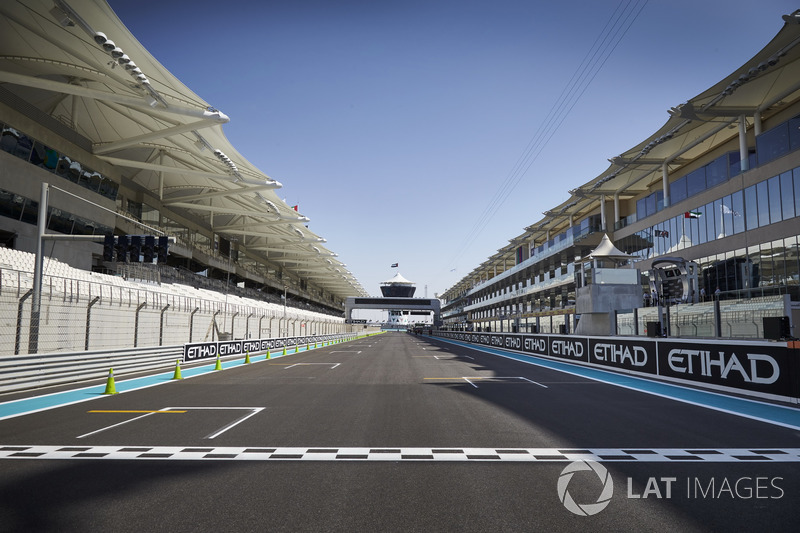 The start/finish line