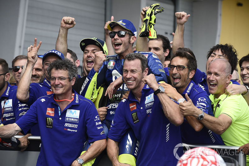 Il secondo classificato Valentino Rossi, Yamaha Factory Racing