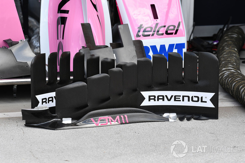 Force India VJM11 bargeboard detail