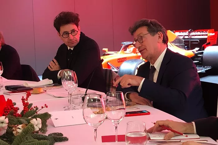 Mattia Binotto, Team Principal Ferrari e 
Louis Camilleri, Ferrari