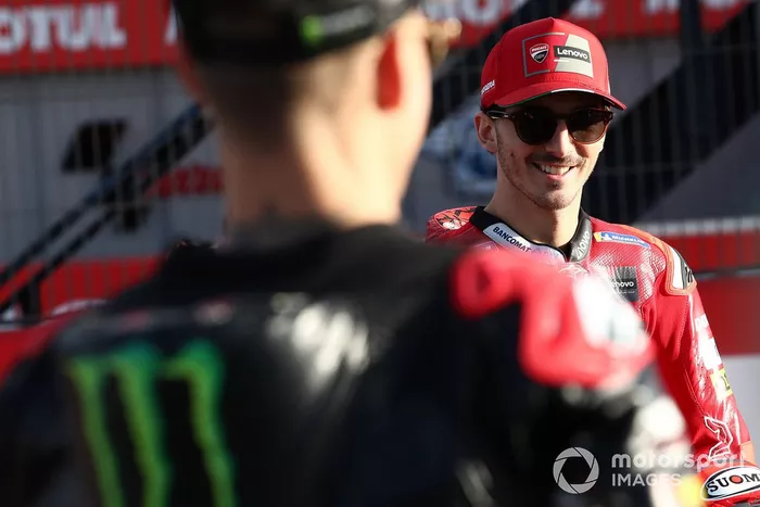 Fabio Quartararo, Yamaha Factory Racing, Francesco Bagnaia, Ducati Team