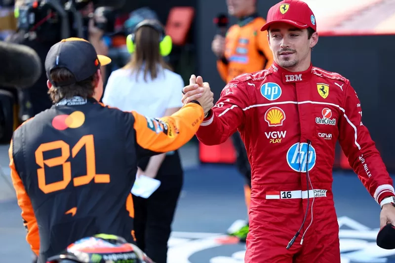 Charles Leclerc, Ferrari, Oscar Piastri, McLaren