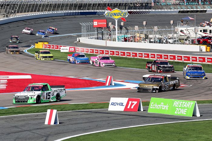 Tanner Gray, TRICON Garage Toyota, Parker Kligerman, Henderson Motorsports Chevrolet