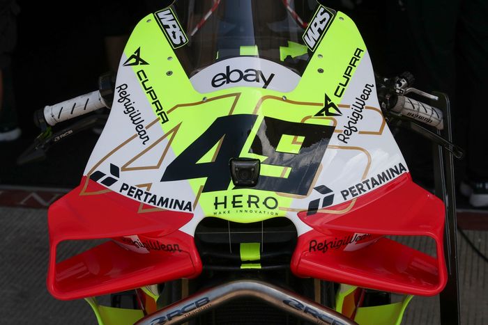 VR46 Racing Team bike detail