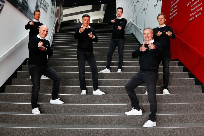 Édouard Boulanger, Stéphane Peterhansel, Lucas Cruz, Emil Bergkvist, Carlos Sainz,  Mattias Ekström, Audi Sport