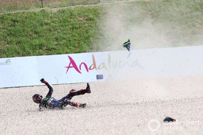 Fabio Quartararo, Yamaha Factory Racing crash