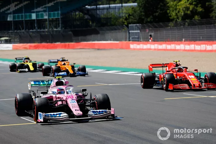 Lance Stroll, Racing Point RP20, Charles Leclerc, Ferrari SF1000, Carlos Sainz Jr., McLaren MCL35, Esteban Ocon, Renault F1 Team R.S.20