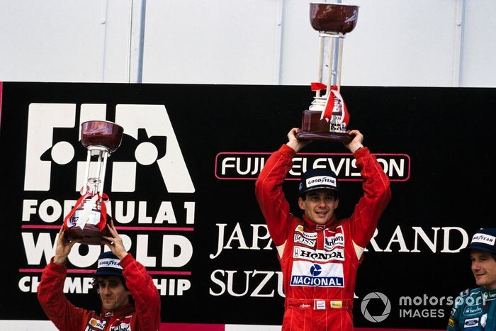 1988: 1. Ayrton Senna, 2. Alain Prost, 3. Thierry Boutsen