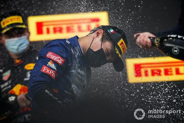 Podio: tercer lugar Lando Norris, McLaren