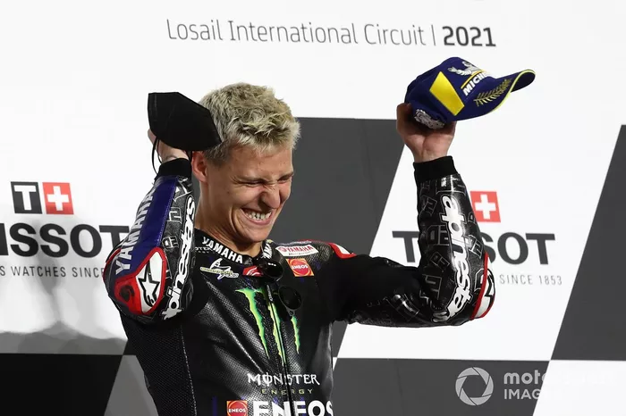 Podio: ganador Fabio Quartararo, Yamaha Factory Racing