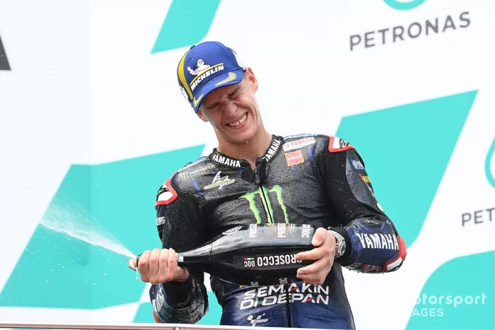 Podio: tercer lugar Fabio Quartararo, Yamaha Factory Racing