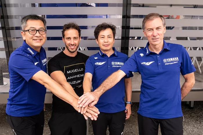 Andrea Dovizioso, Yamaha, Lin Jarvis, Managing Director Yamaha
