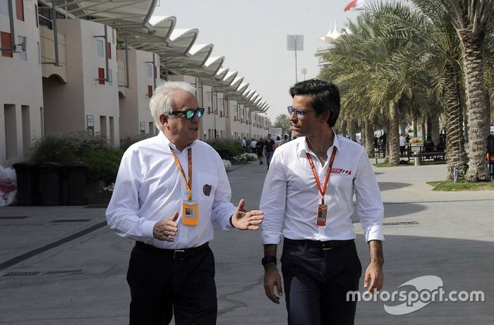 Charlie Whiting junto a Diego Mejía, Editor en Jefe de Motorsport.com Latinoamérica
