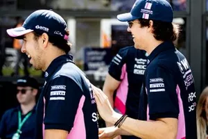 Sergio Perez, Racing Point, en Lance Stroll, Racing Point