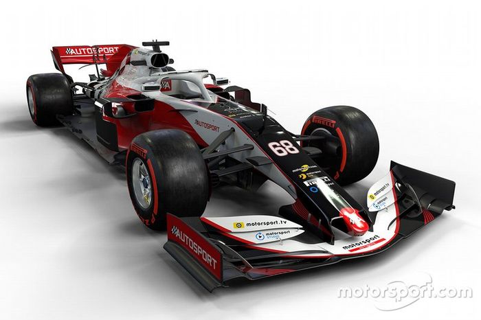 Motorsport Network F1 car mock-up