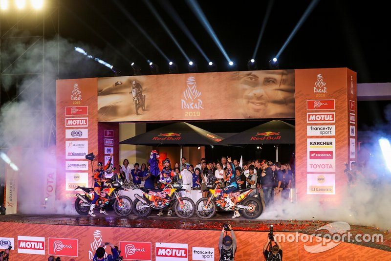 Podium : Red Bull KTM Factory Racing KTM: Toby Price, Matthias Walkner, Sam Sunderland