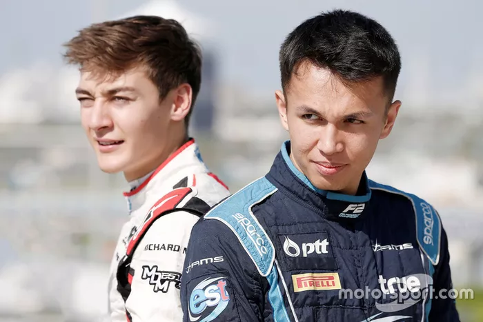 Alexander Albon, DAMS et George Russell, ART Grand Prix 