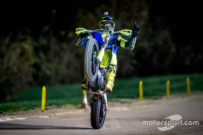 Valentino Rossi en acción