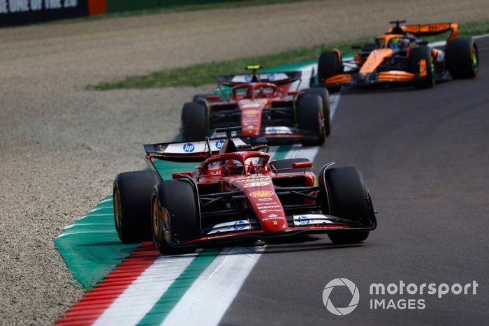 Charles Leclerc, Ferrari SF-24, Carlos Sainz, Ferrari SF-24, Oscar Piastri, McLaren MCL38