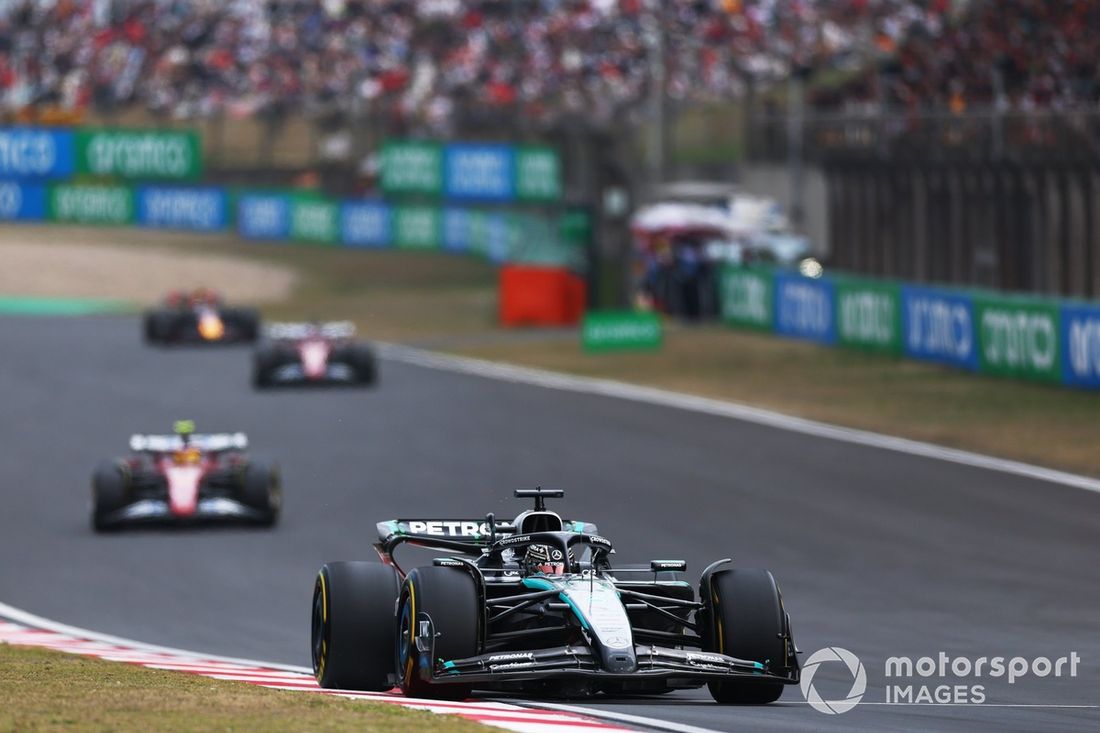 Lewis Hamilton, Ferrari, George Russell, Mercedes