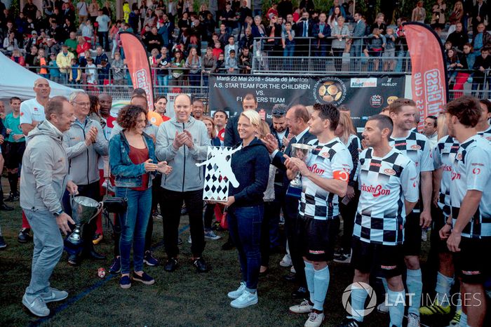 Príncipe Alberto de Mónaco y Claudio Ranieri