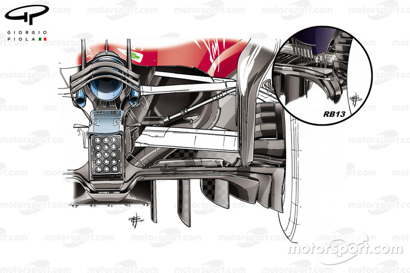 Ferrari SF70H nieuwe diffuser, Abu Dhabi