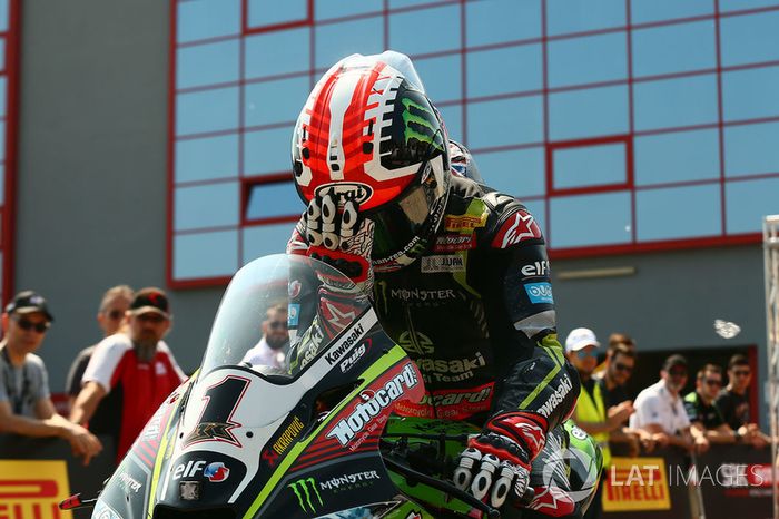Ganador de la pole Jonathan Rea, Kawasaki Racing