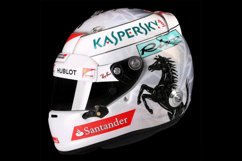 Casco de Sebastian Vettel