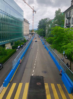 Lavori stradali sulla pista dell'ePrix di Zurigo