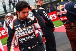 Sergio Perez, Sahara Force India F1 op de grid