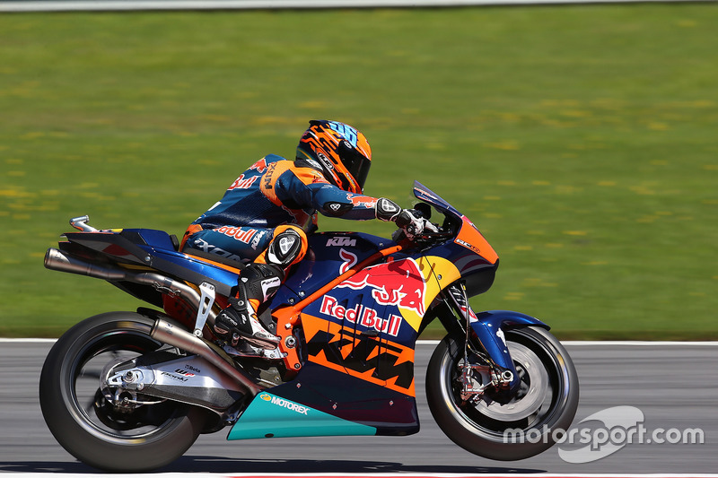 Mika Kallio, Red Bull KTM 2017 MotoGP, giri di dimostrazione della moto