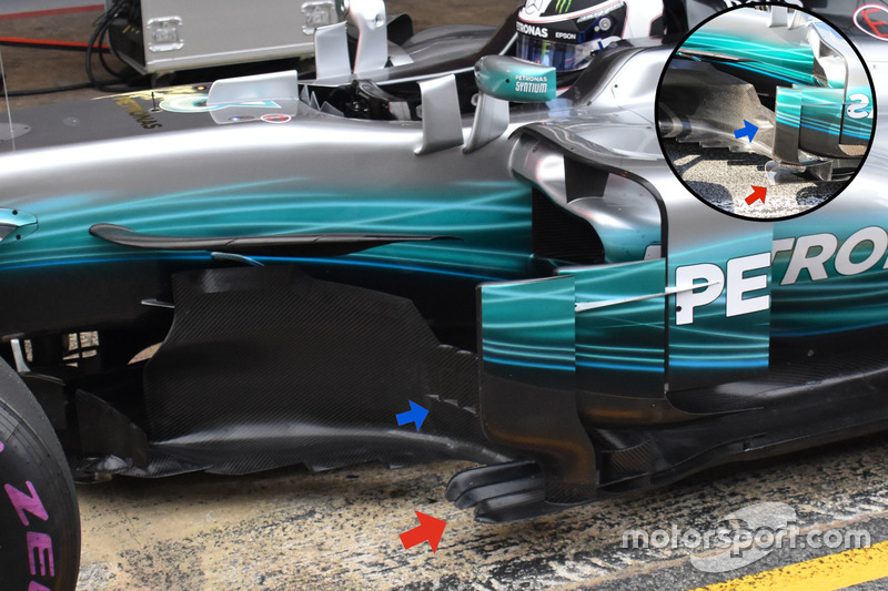 Plancher en W de la Mercedes W08