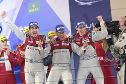 LMP1 Podium: race winners #8 Audi Sport Team Joest Audi R18: Lucas di Grassi, Loic Duval, Oliver Jarvis