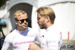 Felix Rosenqvist, Mahindra Racing, ve Nick Heidfeld, Mahindra Racing