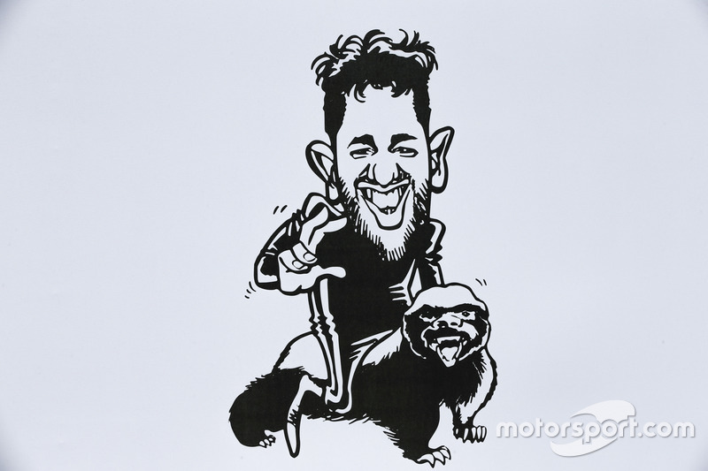 Карикатура Даніеля Ріккардо, Red Bull Racing