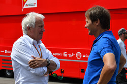 Charlie Whiting, FIA Delegate and Michael Schmidt, Journalist