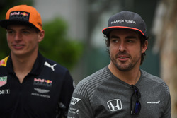 Fernando Alonso, McLaren and Max Verstappen, Red Bull Racing