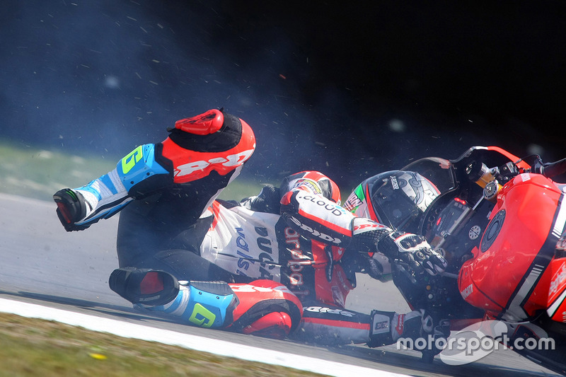 9. Marco Melandri, Ducati Team crash