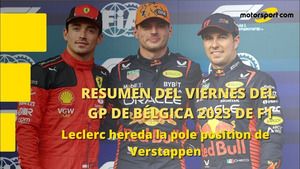 Resumen de la clasificación del GP de Bélgica 2023 de F1
