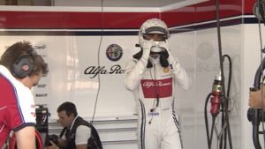 El debut de Juan Manuel Correa en un F1 con Alfa Romeo 