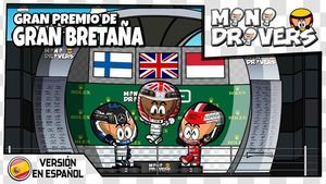 El GP de Gran Bretaña de F1, según MiniDrivers