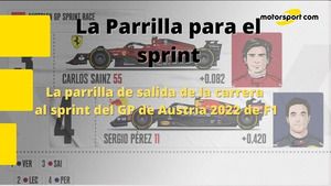 La parrilla la carrera sprint del GP de Austria 2022 de F1 del sábado