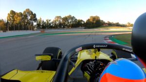 Las primeras vueltas de Fernando Alonso al volante del R.S.20