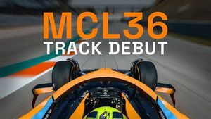 On-board del McLaren MCL36 con Lando Norris en Barcelona