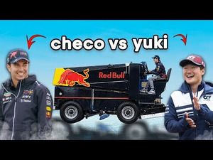 Pérez y Tsunoda compiten con unas barredoras en Canadá