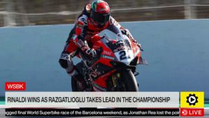 WSBK: Rinaldi kazandı, Toprak Razgatlıoğlu şampiyona liderliğini aldı